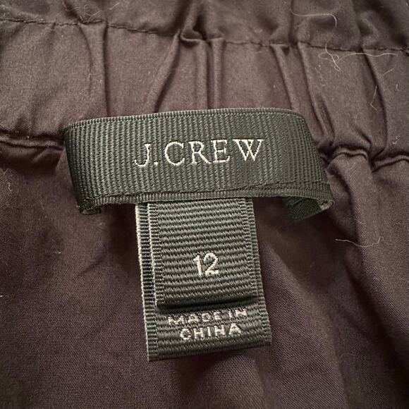 J. Crew black long sleeve off-the-shoulder cotton top size 12 - Picture 4 of 8